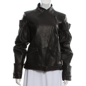 ILARIA NISTRI Zip-Up Leather Jacket